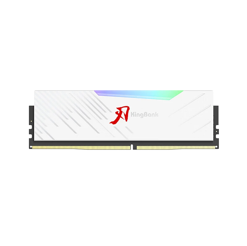 金百达 白刃 16GB（8G*2）DDR4 3600 C18 内存条 白