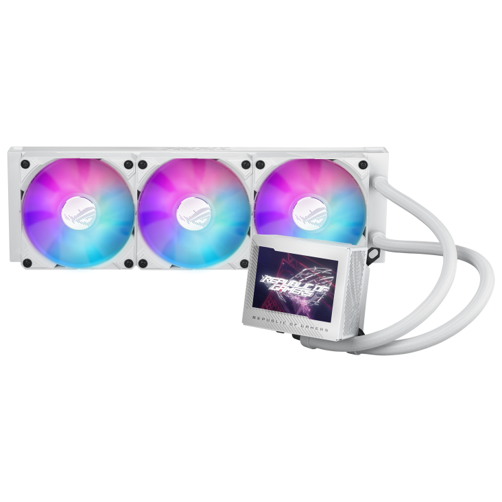 华硕 龙神 360 3代 ARGB EXTREME 一体式水冷散热器 白