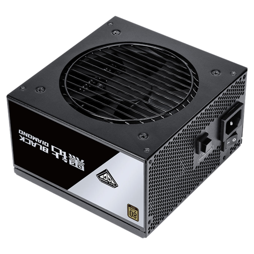 先马 黑钻850W 额定850W 金牌全模组 电源 黑
