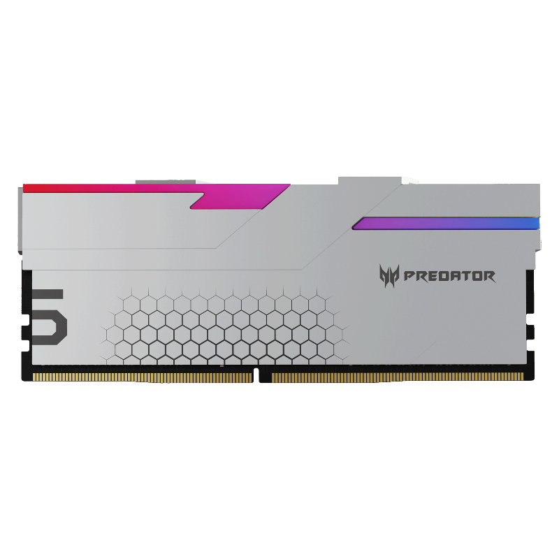 宏碁掠夺者 冰刃 48GB（24G*2）DDR5 6400 C32 内存条 银