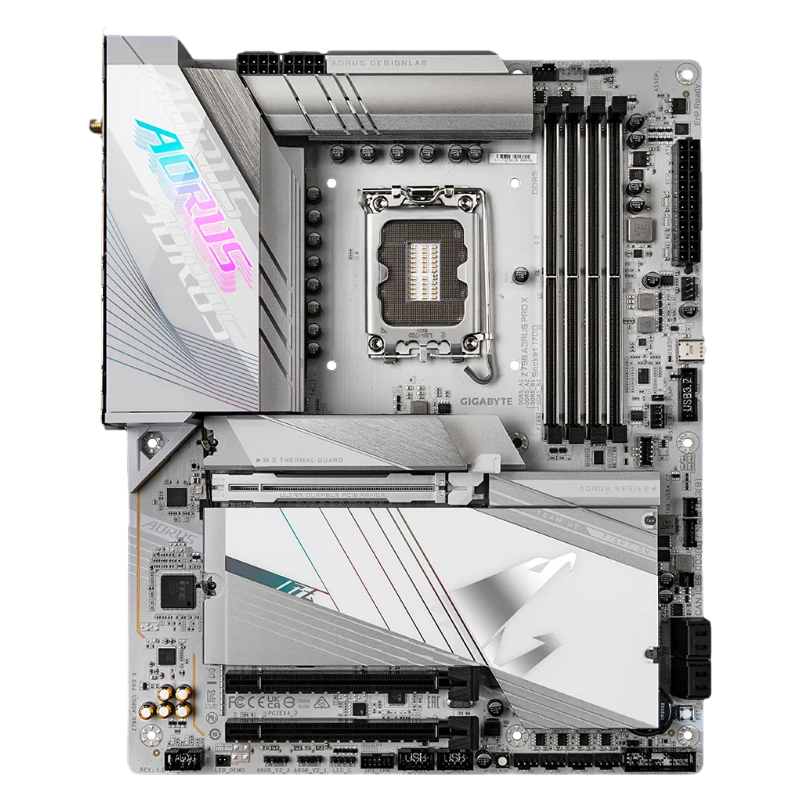 技嘉 Z790 AORUS PRO X WIFI 冰雕X D5 主板 白
