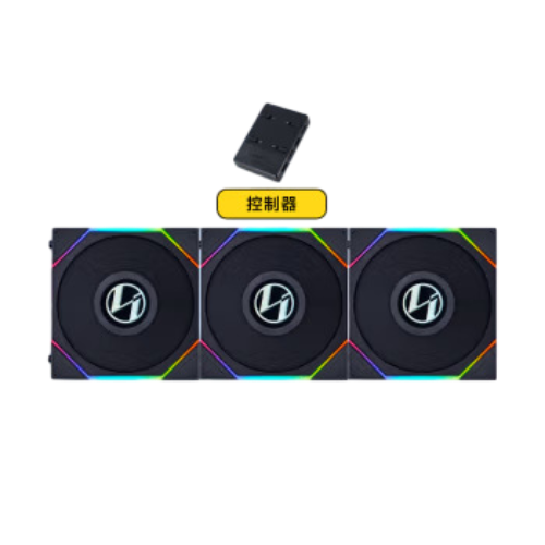 联力 四代积木风扇TL120 套装版 黑色
