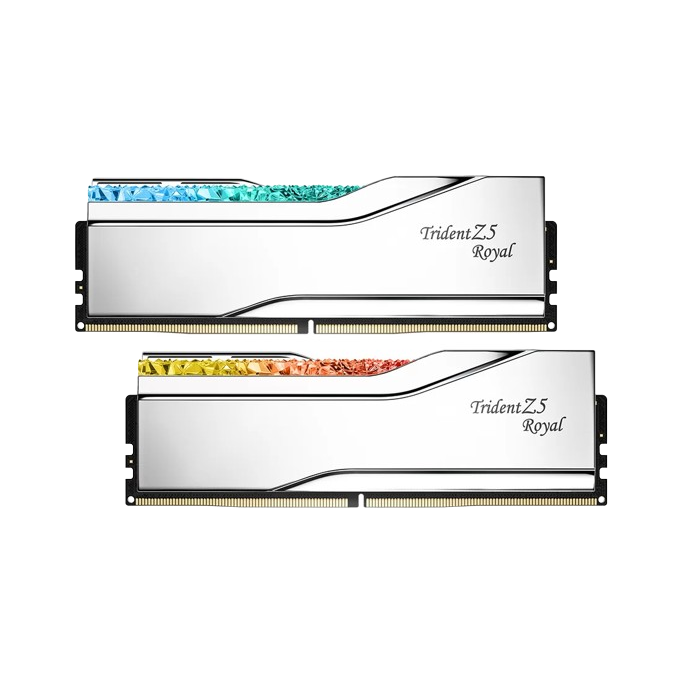 芝奇 皇家戟 48GB（24GB*2）DDR5 7200 C32 内存条 银