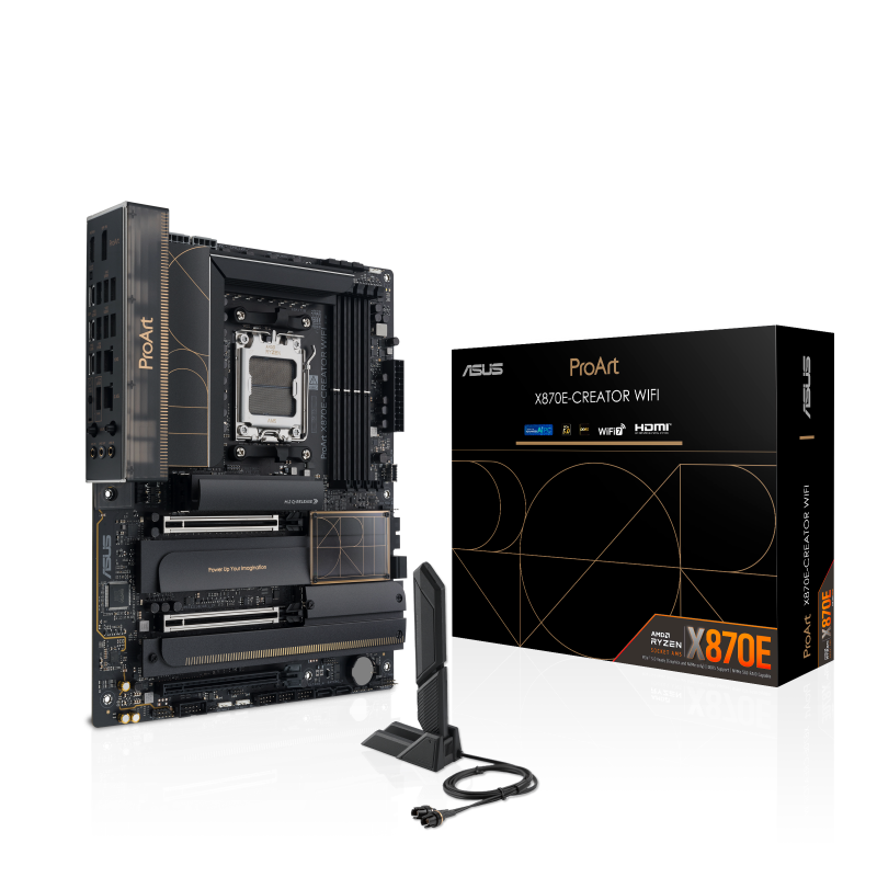 一剑装机-华硕 PROART X870E-CREATOR WIFI D5 主板华硕 PROART X870E-CREATOR WIFI D5 主板 支持PCIE5.0