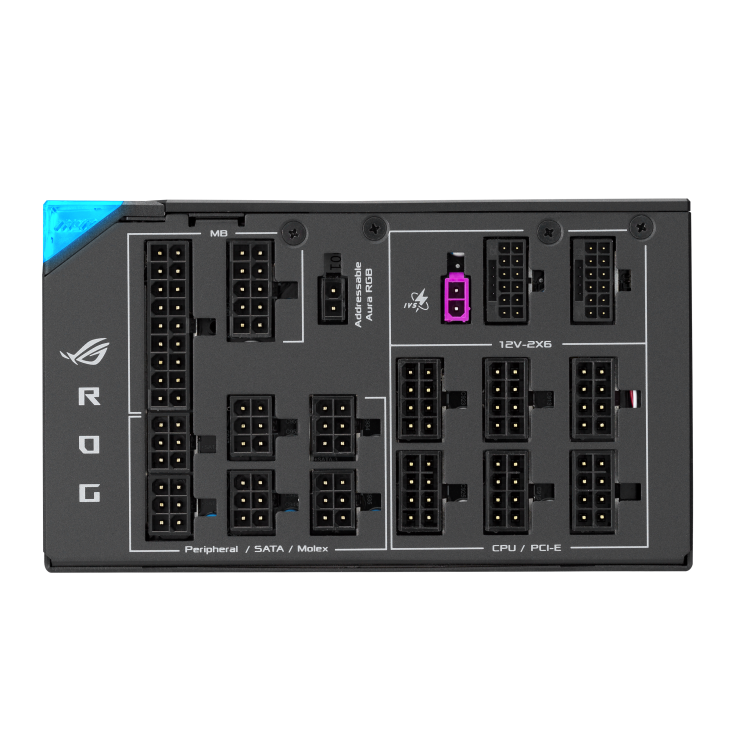 一剑装机-华硕 ROG 雷神三代 额定1600W 白金全模组 电源 黑 华硕 ROG 雷神三代 额定1600W 白金全模组 电源 黑  PCIE5.0