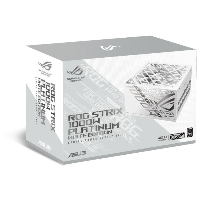 一剑装机-华硕 ROG 雷鹰氮化镓1000W 额定1000W 白金全模组 ATX3.1 电源 白华硕 ROG 雷鹰氮化镓1000W 额定1000W 白金全模组 ATX3.1 电源 白 PCIE5.0