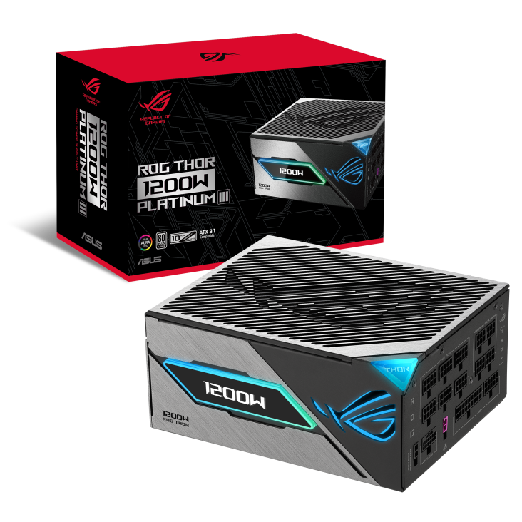 一剑装机-华硕 ROG 雷神三代 额定1200W 白金全模组 电源 黑 华硕 ROG 雷神三代 额定1200W 白金全模组 电源 黑   PCIE5.0