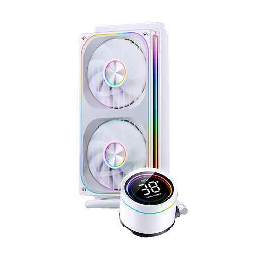 乔思伯 TH-240 ARGB 一体式水冷散热器 白