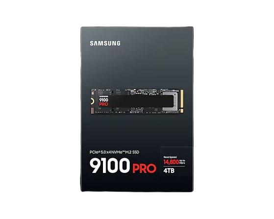 一剑装机-三星 9100 PRO 4TB M.2固态硬盘三星 9100 PRO 4TB M.2固态硬盘 M.2接口 PCIe5.0 读速14800MB/S
