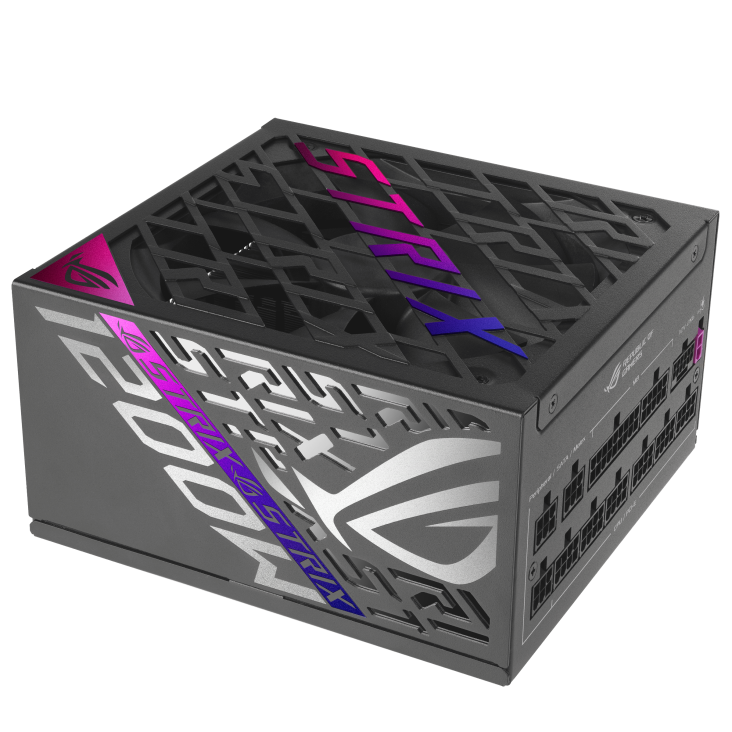 一剑装机-华硕 ROG 雷鹰氮化镓1200W 额定1200W 白金全模组 ATX3.1 电源 黑华硕 ROG 雷鹰氮化镓1200W 额定1200W 白金全模组 ATX3.1 电源 黑 PCIE5.0